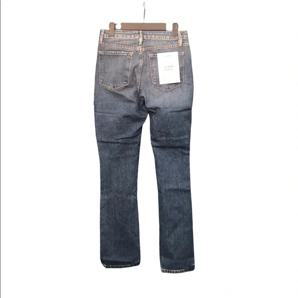 NWT FRAME LE MINI BOOTCUT LEATHER PATCHWORK JEANS… - image 4